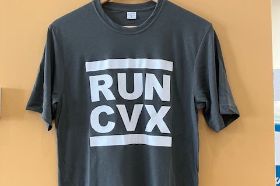 Unisex T shirt Grey w/ white lettering